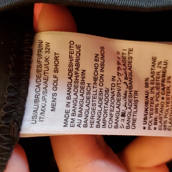 NWT Black Amazon Essentials black slim fit stretch golf shorts sizes 29, 31, 32 - Picture 6 of 6